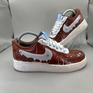 Nike Air Force 1 Low Custom Sneakers “Cookies” N Milk Men’s 7 US/ Women’s 8.5 US